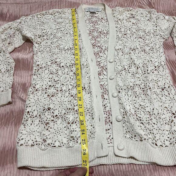 Melbourne Elements Women’s Crotchet Lightweight Cardigan Size M - Picture 5 of 8